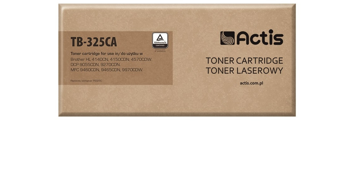 Actis TB-325CA Toner do drukarki Brother, Zamiennik Brother TN-325C; Standard; 3500 stron; błękitny. - zdjęcie 1