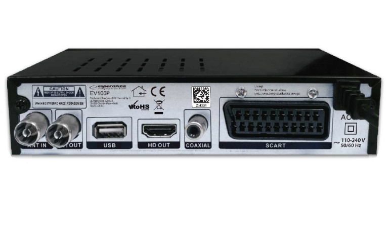 ESPERANZA TUNER DVB-T2 H.265/HEVC EV106R - zdjęcie 2