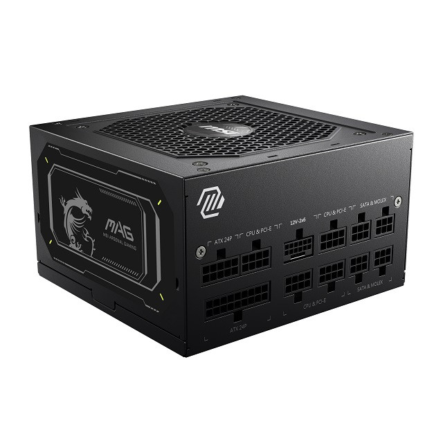Zasilacz MSI MAG A850GL 850W PCIE5 II 80+ Gold ATX 3.1 (306-7ZP8D11-CE0) - zdjęcie 2