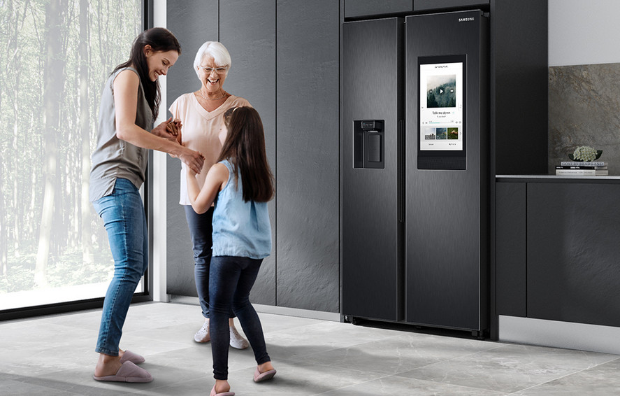Lodówka SAMSUNG Family Hub RS6HA8891B1 Side by Side Dystrybutor wody 178cm - zdjęcie 8