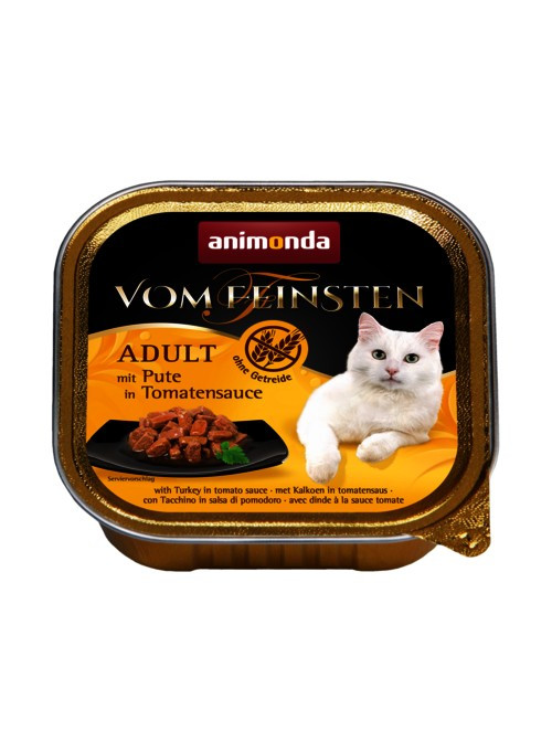 ANIMONDA Vom Feinsten Adult Indyk w pomidorowym sosie - mokra karma dla kota - 100g - zdjęcie 1