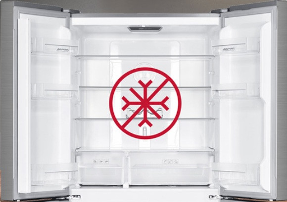 Lodówka z zamrażalnikiem dolnym Multi Door Full No Frost MPM-434-SBF-08 białe szkło - zdjęcie 3