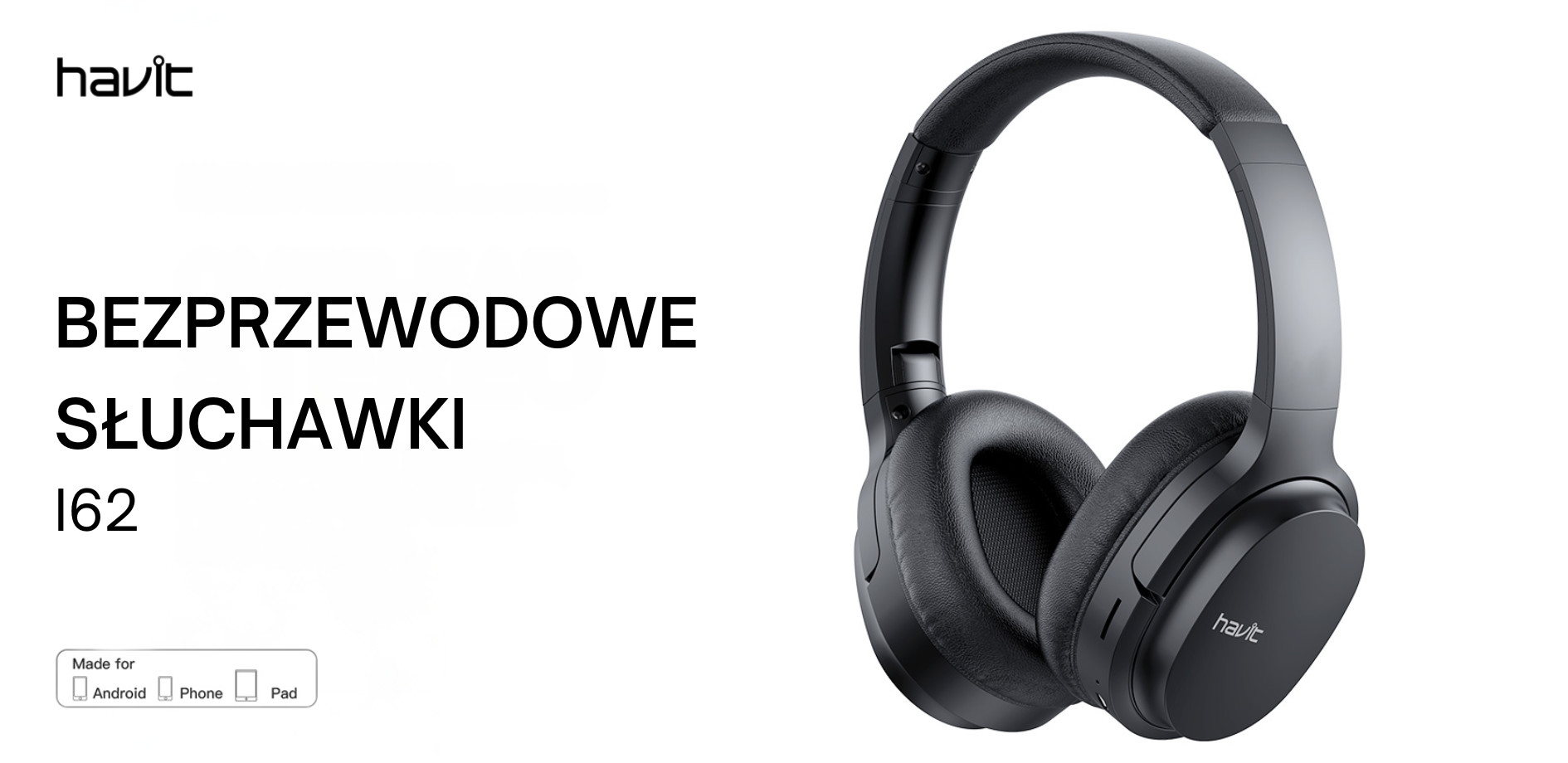 Słuchawki bezprzewodowe nauszne Havit I62 (złoty) - zdjęcie 1