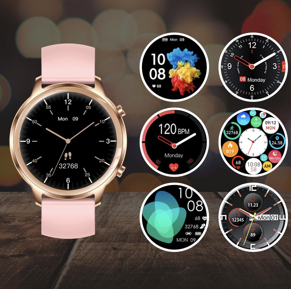 Smartwatch damski Manta Kelly różowy - zdjęcie 4
