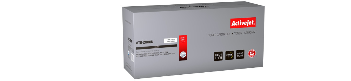 Activejet ATB-2000N Toner do drukarki Brother, Zamiennik Brother TN-2000/TN-2005; Supreme; 2500 stron; czarny. - zdjęcie 6