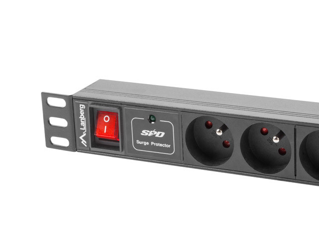 LANBERG LISTWA ZAS. RACK PDU (1U,10A,7X 230V,2M) - zdjęcie 1