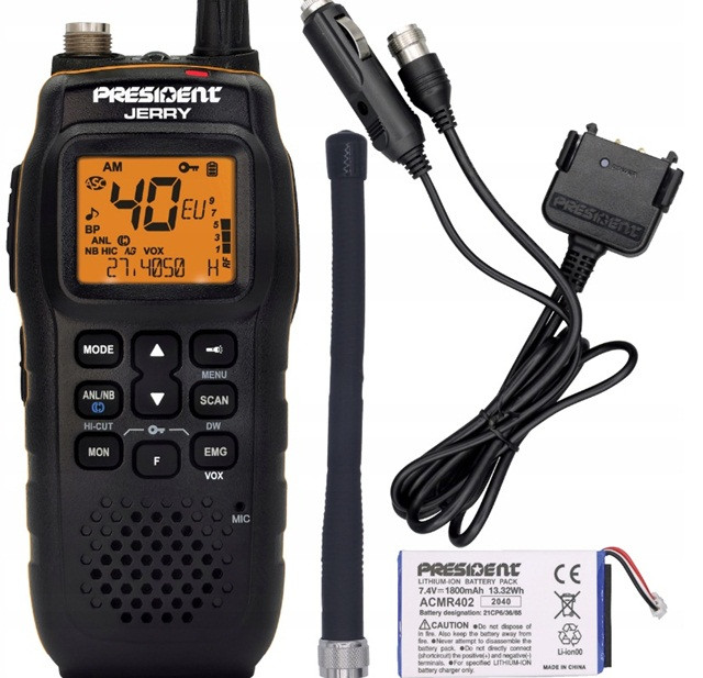 CB Radio przenośne ręczne PRESIDENT Jerry ASC - zdjęcie 1