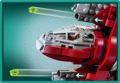 LEGO Star Wars 75362 Prom kosmiczny Jedi T-6 Ahsoki Tano - zdjęcie 5