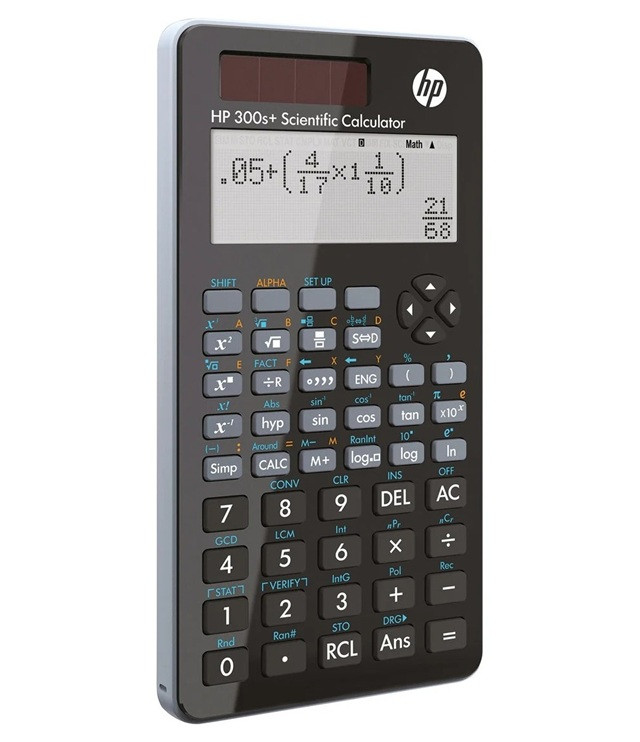 HP Kalkulator naukowy biurowy HP 300SPLUS/INT BX, 315 funkcji, 155x84x20mm, czarny - zdjęcie 1