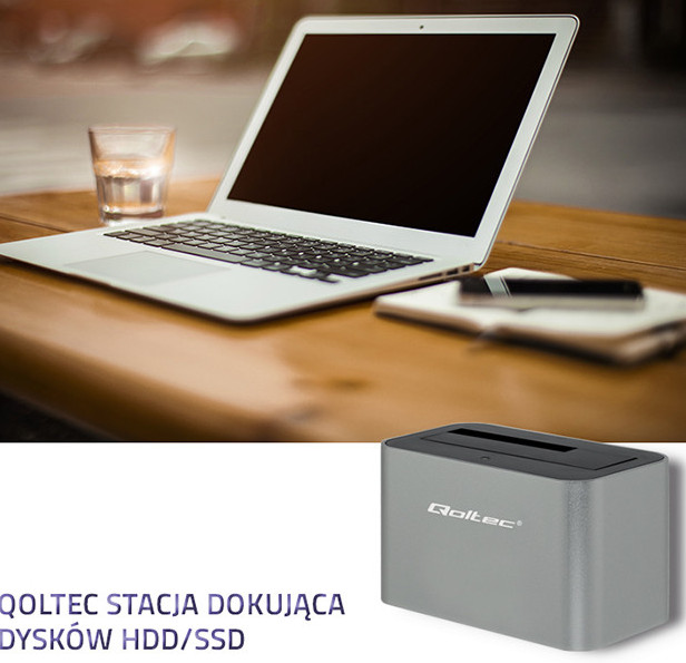 QOLTEC STACJA DOKUJĄCA HDD/SSD | 2.5"/3.5" SATA - zdjęcie 1