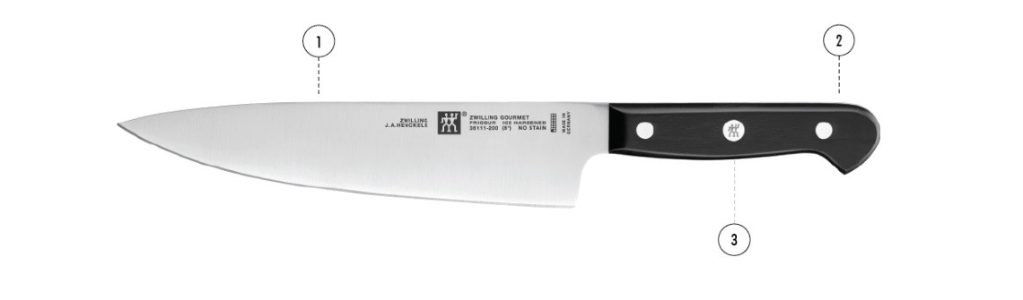 Zestaw noży ZWILLING Gourmet 36131-001-0 (Blok do noży, Nóż x 4, Ostrzałka do noża) - zdjęcie 3