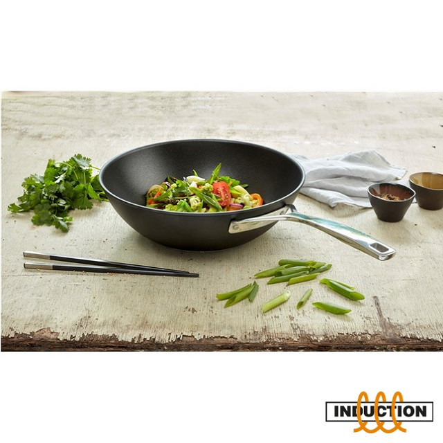 Wok tytanowy DEMEYERE Alu Pro 5 40851-030-0 - 30 cm - zdjęcie 2