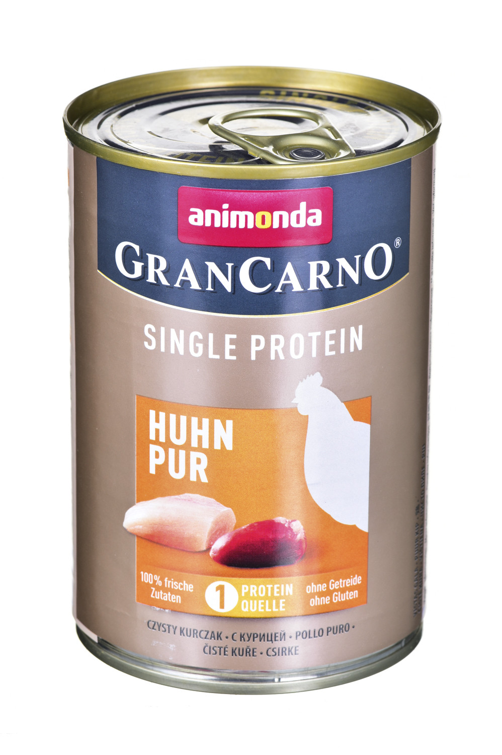 ANIMONDA GranCarno Single Protein kurczak - mokra karma dla psa - 400 g - zdjęcie 1