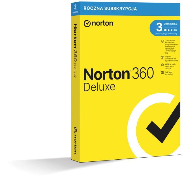 Norton 360 Deluxe 3D/12M BOX - zdjęcie 2