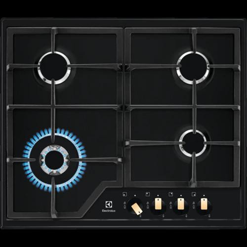 Płyta gazowa ELECTROLUX EGS6436RK czarna retro - zdjęcie 1