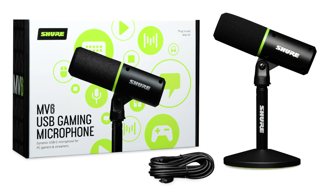 Shure MV6 - Kardioidalny mikrofon dynamiczny USB-C dla graczy i streamerów - zdjęcie 2