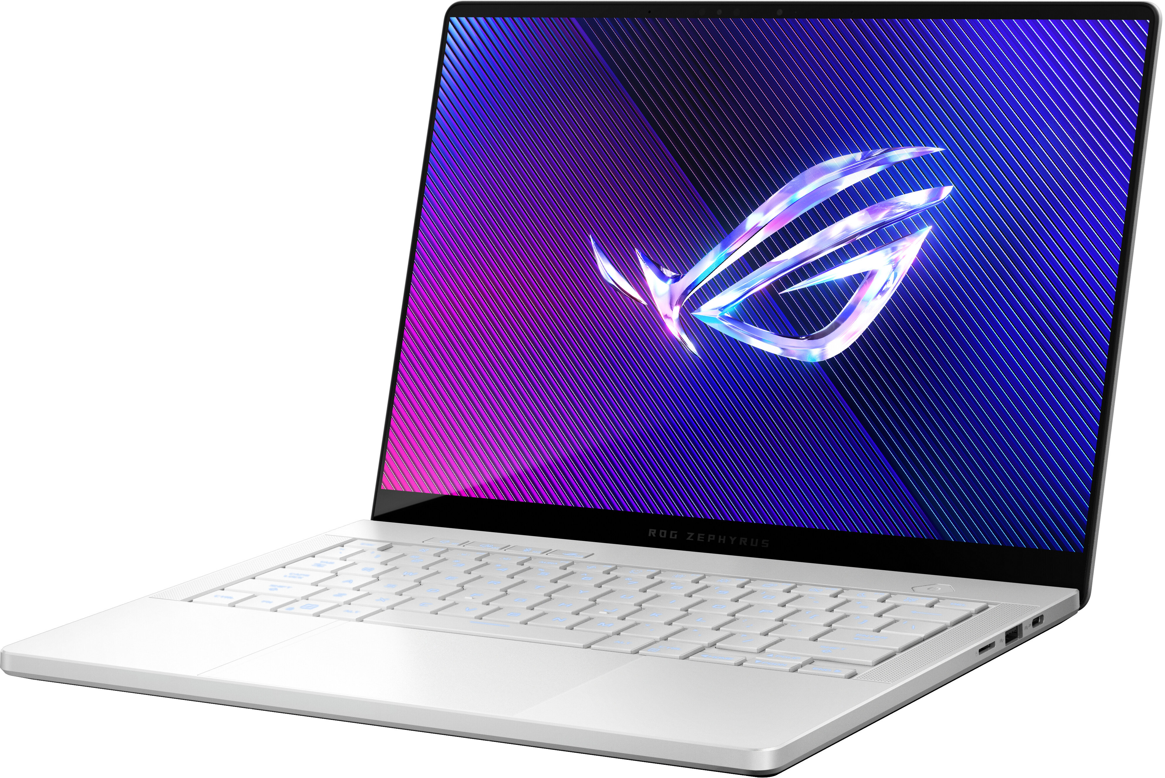 ASUS ROG Zephyrus G14 GA403UV-QS026W Ryzen 9 8945HS 14"3K OLED 500nits Glossy 16GB LPDDR5X 6400 SSD1TB GeForce RTX 4060 8GB WLAN+BT Cam1080p 75WHrs Win11 Platinum White - zdjęcie 4