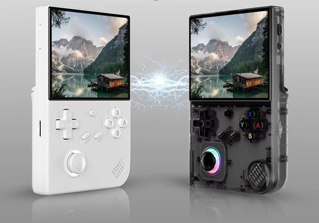 Przenośna konsola retro ANBERNIC RG 40xx V BLACK TRANSPARENT - zdjęcie 8