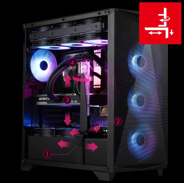 Obudowa MSI MPG GUNGNIR 300R AIRFLOW (306-7G21R21-W57) - zdjęcie 4