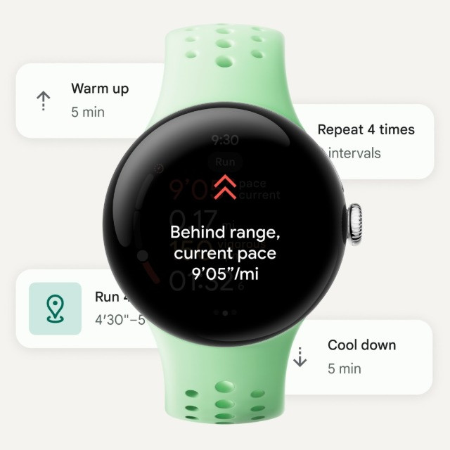 Google Pixel Watch 3 LTE 45mm Silver Porcelain - zdjęcie 5