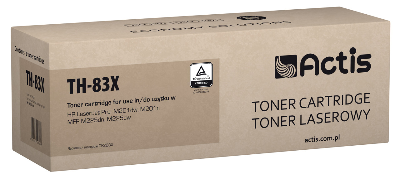 Actis TH-83X Toner do drukarki HP, Zamiennik HP 83X CF283X; CANON CRG-737; Standard; 2200 stron; czarny. - zdjęcie 1