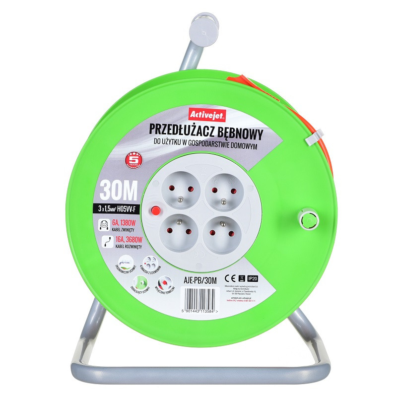 Przedłużacz bębnowy Activejet PB/20m - zdjęcie 2