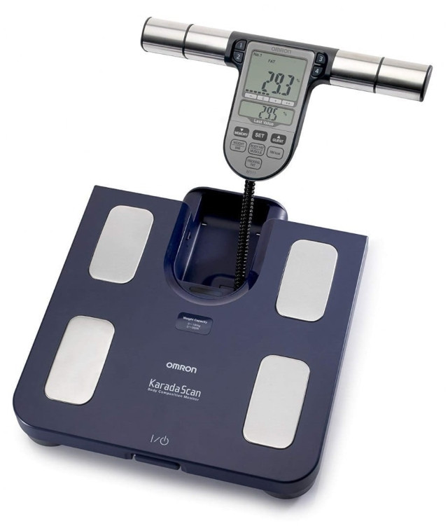 Waga z analizatorem składu ciała Omron Body Comp Monitor BF511 Blue HBF-511B-E - zdjęcie 1