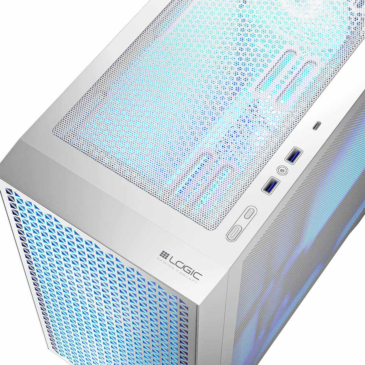 LOGIC OBUDOWA DART PRO ARGB MINI USB TYPE-C BIAŁA - zdjęcie 5