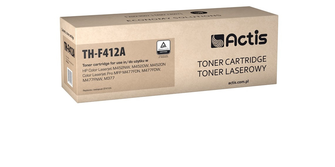 Actis TH-F412A Toner do drukarki HP, Zamiennik HP 410A CF412A; Standard; 2300 stron; żółty. - zdjęcie 1