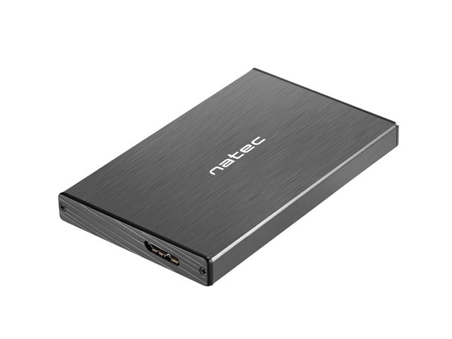 Natec RHINO GO obudowa USB 3.0 na dysk HDD/SSD 2.5'' SATA, czarna Aluminium - zdjęcie 1