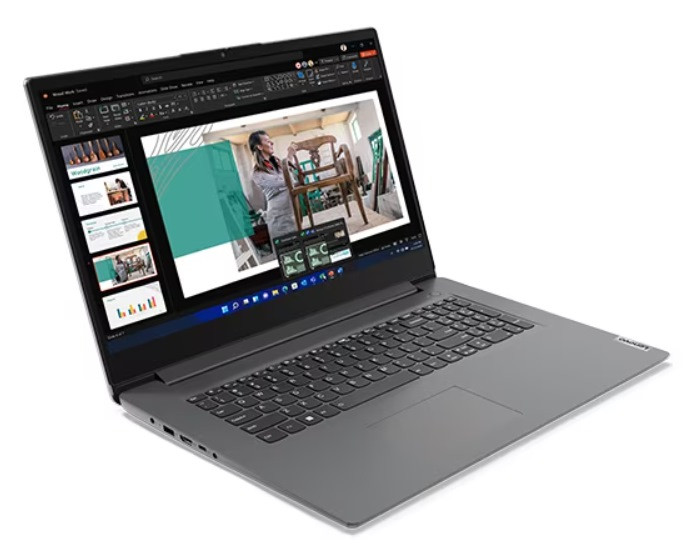 Lenovo V17 G4 IRU i7-1355U 17.3" FHD IPS 300nits AG 16GB DDR4-3200 SSD512 Intel Iris Xe Graphics W11Pro Iron Grey 3Y OnSite - zdjęcie 2