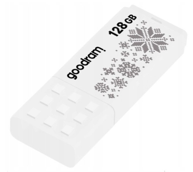Pendrive GoodRam UME2-1280W00R11-WI (128GB; USB 2.0; kolor biały) WINTER - zdjęcie 1