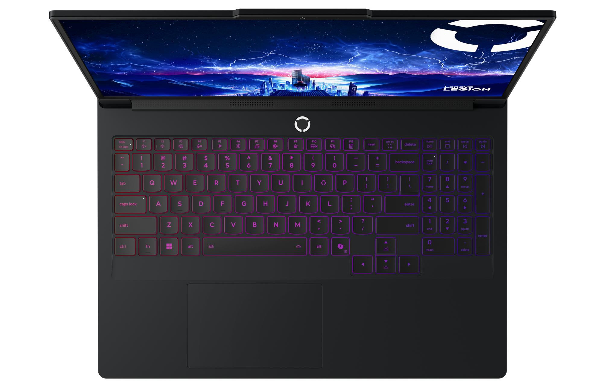 Lenovo Legion Pro 7 16IAX10H Ultra 9 275HX 16" WQXGA OLED 500nits Glossy 240Hz 64GB DDR5 2xSSD1TB GeForce RTX 5080 16GB W11Pro Eclipse Black - zdjęcie 2