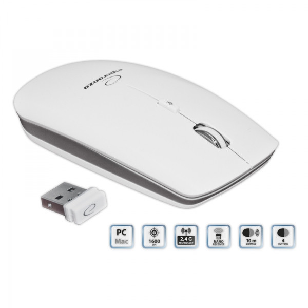 Mysz esperanza bezprzewodowa em120w nano usb pc/mac em120w - zdjęcie 1