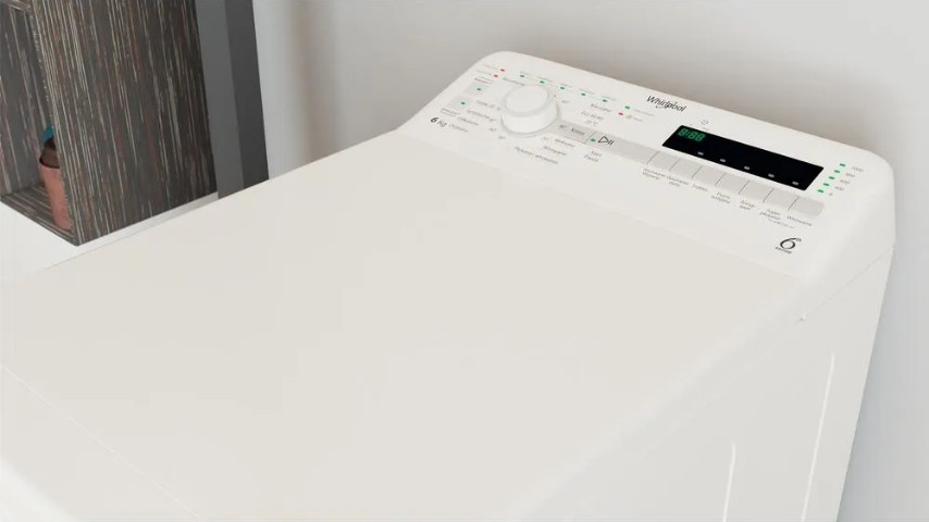 Pralka z góry od góry ładowana WHIRLPOOL NTDLR 6040S PL/N - zdjęcie 1