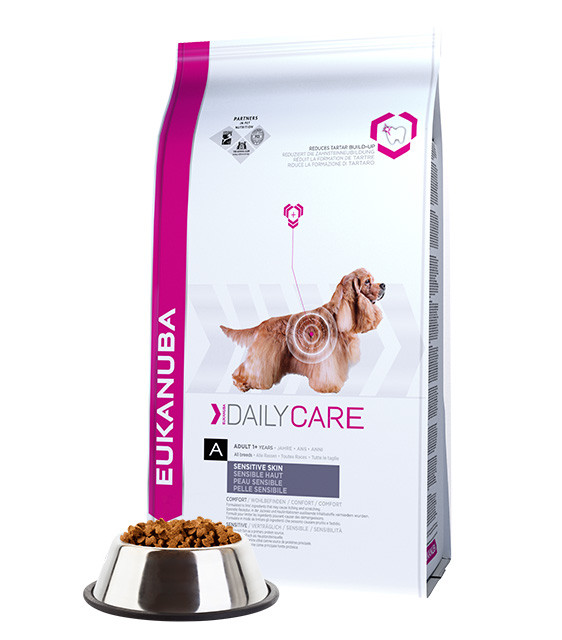 EUKANUBA Daily Care Sensitive Skin - sucha karma dla psa - 12kg - zdjęcie 2