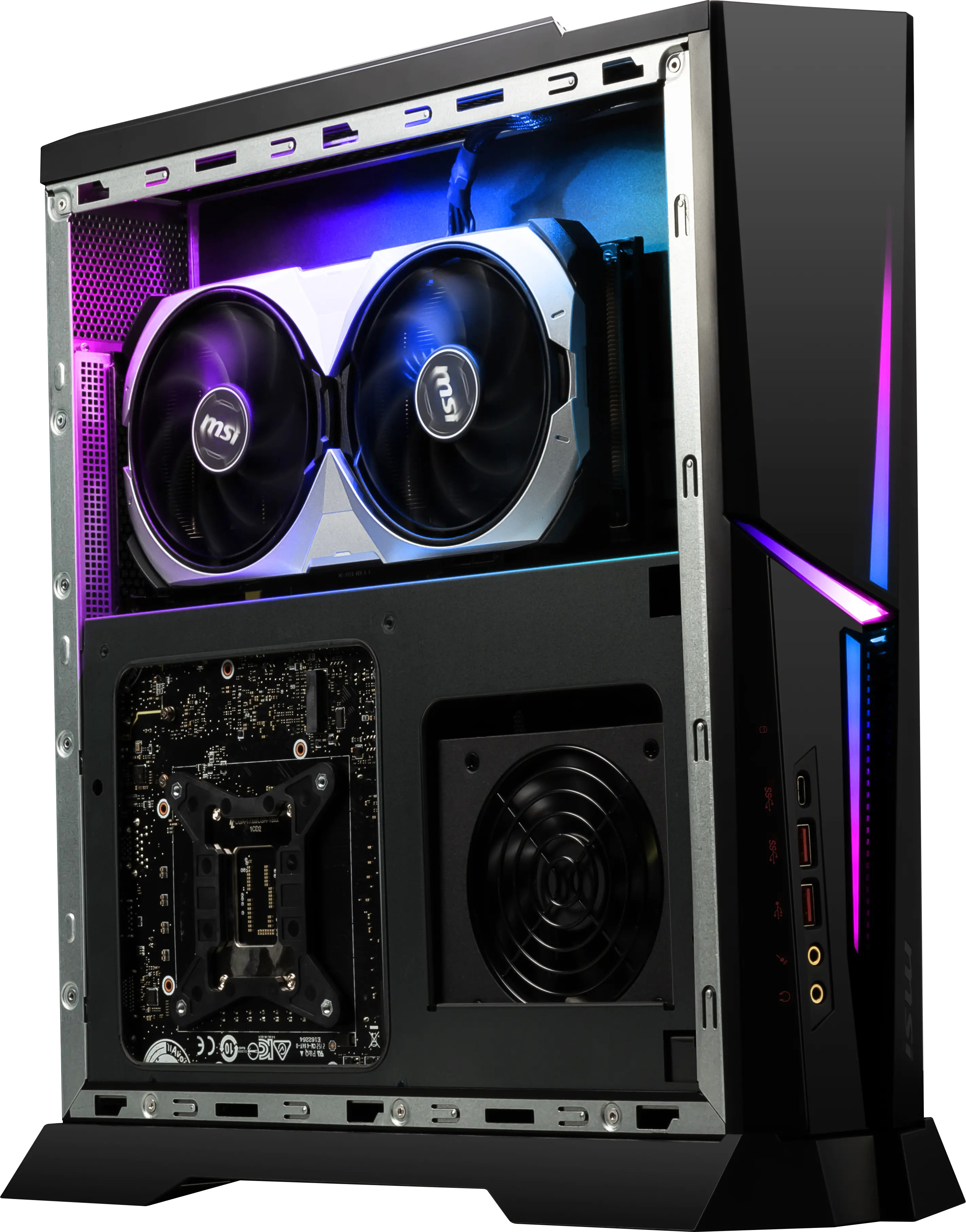 MSI MPG Trident AS 14NUE5-822EU i5-14400F 32GB SSD1TB M.2 GeForce RTX 4070 SUPER VENTUS 2X 12GB Win11 Home Black - zdjęcie 2