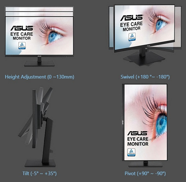 MONITOR ASUS 24" VA24DQSB - zdjęcie 5