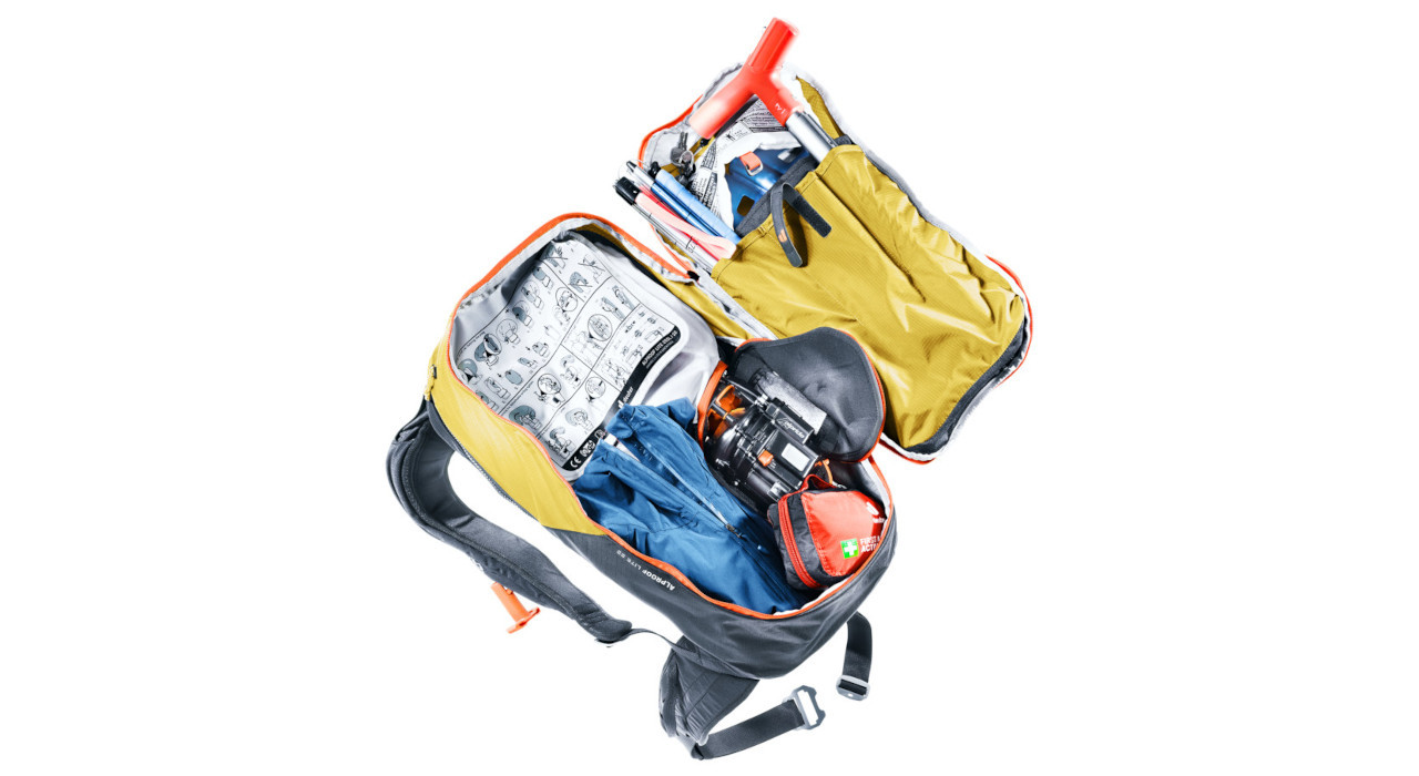 Plecak lawinowy Deuter Alproof Lite 22 - turmeric/black - zdjęcie 4