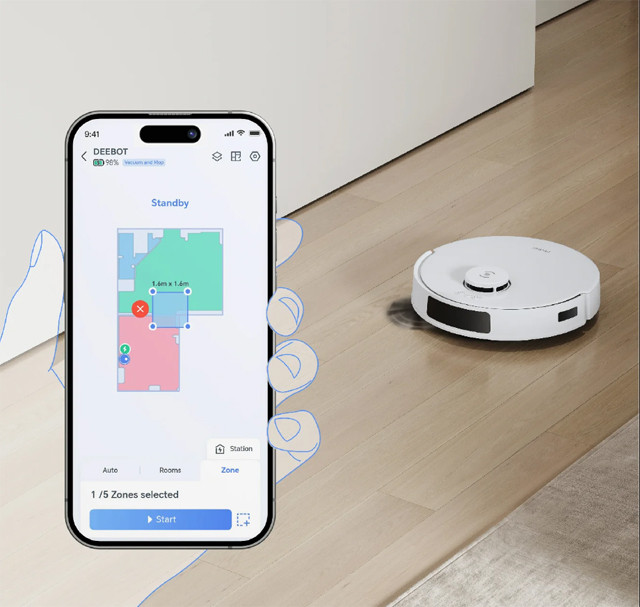 Robot sprzątający Ecovacs Deebot N20 Plus (biały) - zdjęcie 16