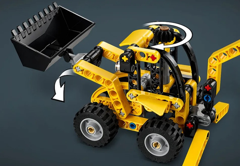 LEGO TECHNIC 42197 Koparko-ładowarka - zdjęcie 3