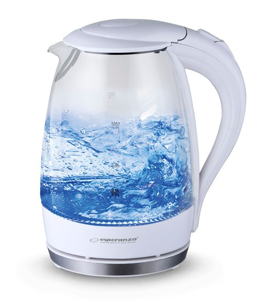 Esperanza czajnik elektryczny szklany salto angel 1,7l biały ekk011w - zdjęcie 1