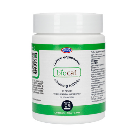 Urnex Biocaf coffee equipment cleaning tablets tabletki czyszczące 120 szt - zdjęcie 1