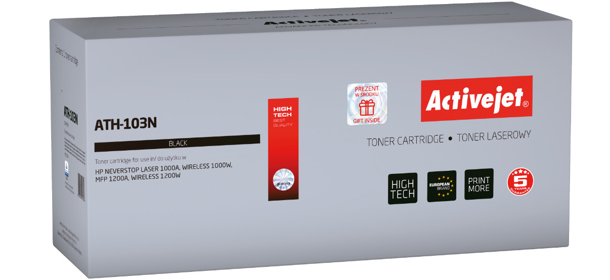 Activejet ATH-103N Toner do drukarki HP, Zamiennik HP 103A W1103A; Supreme; 2500 stron; czarny. - zdjęcie 6