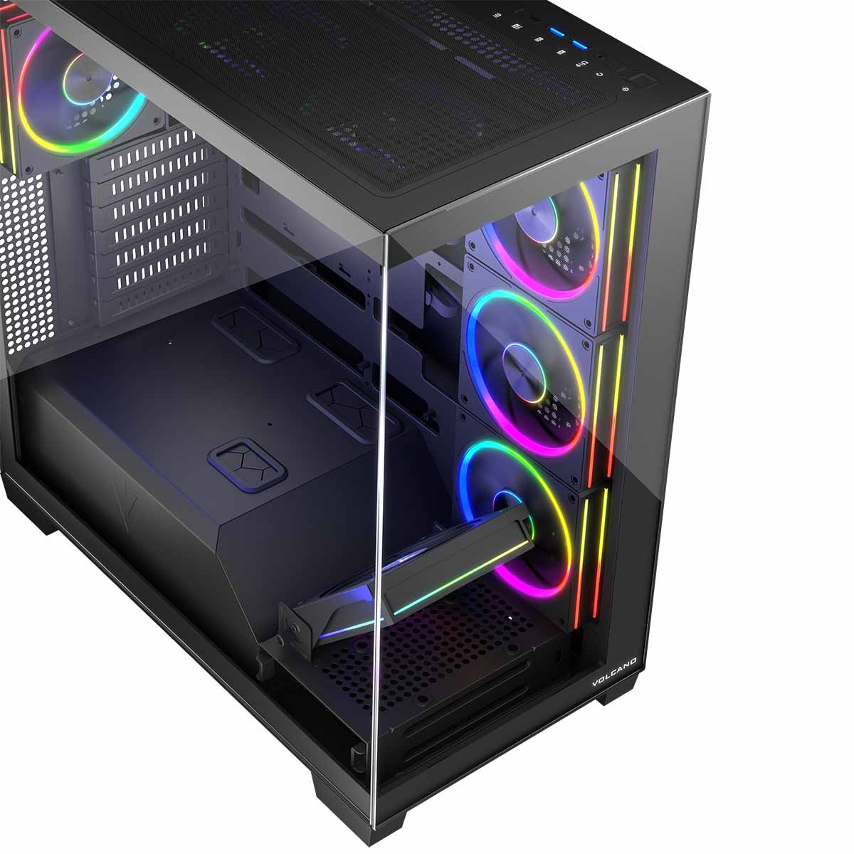 MODECOM OBUDOWA VOLCANO STELLAR ARGB MIDI 8F BLACK - zdjęcie 6
