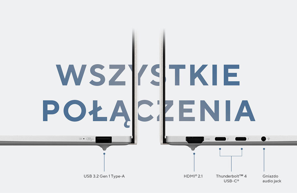 ASUS Zenbook S 14 OLED UX5406SA-PV032W Ultra 5 226V 14.0" 3K OLED 120Hz 400nits Glossy 16GB LPDDR5X SSD1TB Intel Arc WLAN+BT Cam1080 Graphic 72WHrs Win11 Scandinavian White - zdjęcie 5