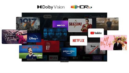 Telewizor TCL 55T7B QLED 55" 4K Ultra HD Google TV Dolby Vision DVB-T2 Czarny - zdjęcie 11