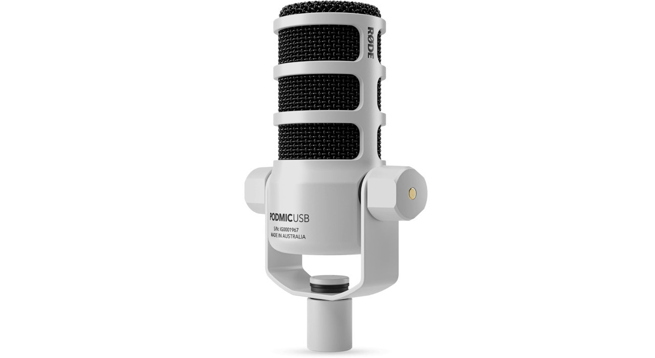 RODE PodMic USB White - Mikrofon Dynamiczny Podcast - zdjęcie 1