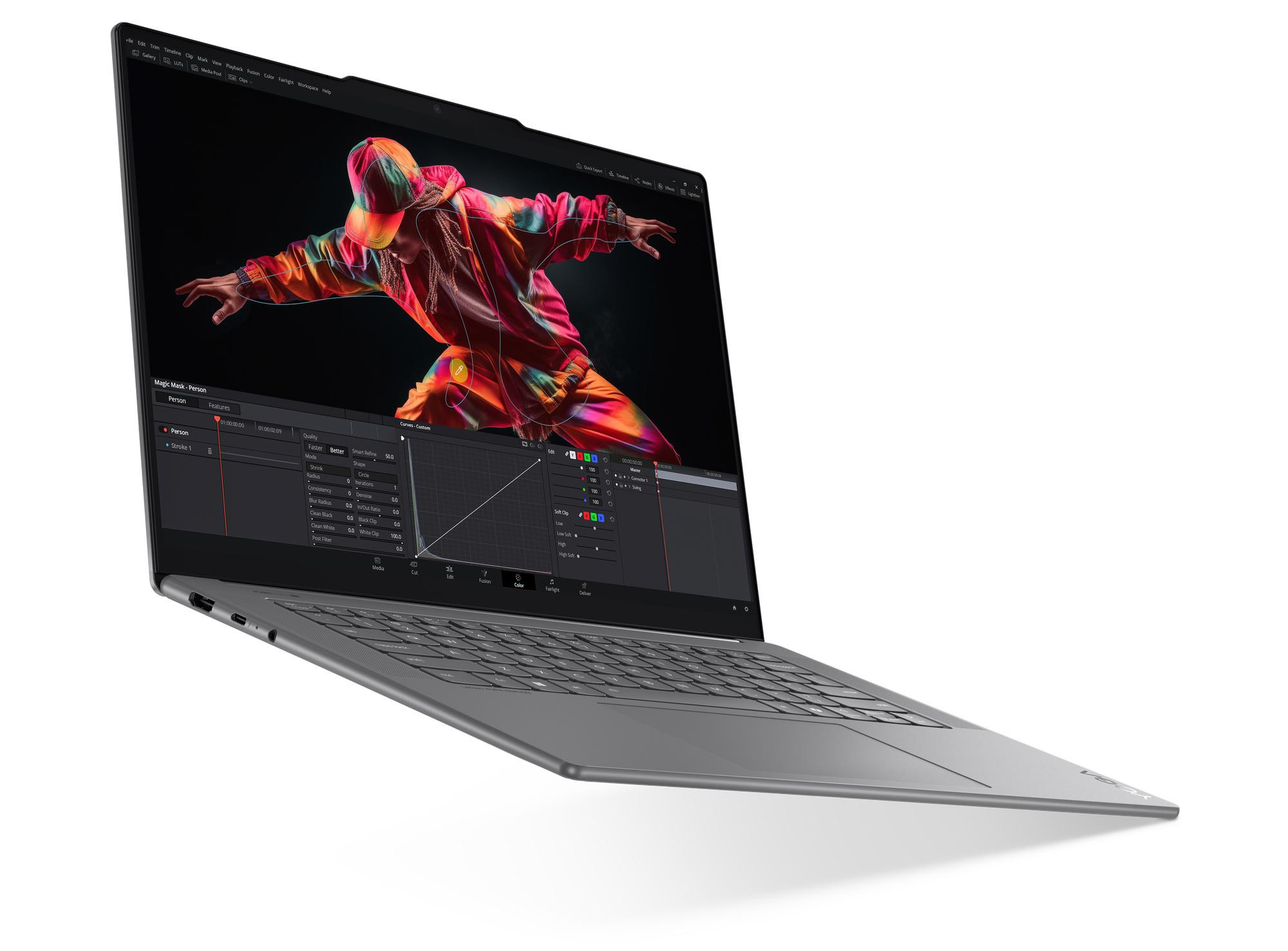 Lenovo Yoga Slim 7i Aura Edition Ultra 7 256V 15,3" 2.8K Touch 120Hz 16GB LPDDR5x-8533 SSD512 Intel Arc Graphics 140V 70Wh Win11 Luna Grey 3Y - zdjęcie 3