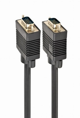 Kabel do monitora hd15 m/m hq 3m ekran+ferryt black cc-ppvga-10-b - zdjęcie 4